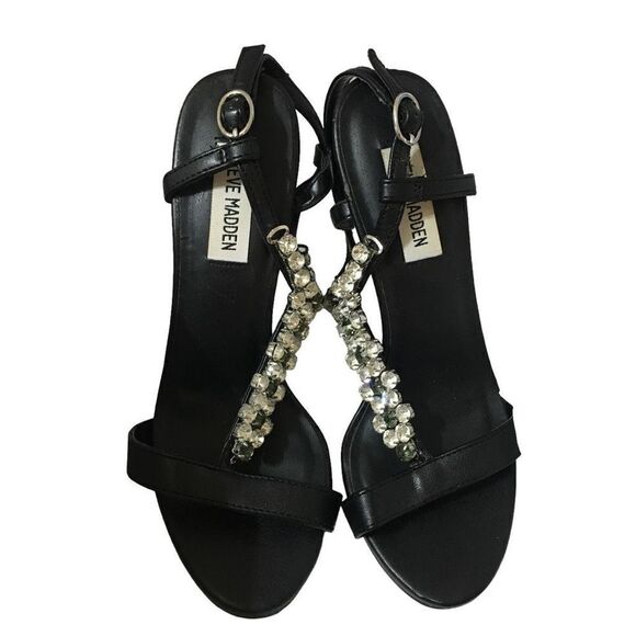 Steve Madden Rhinestone Sandals  7 M - Picture 1 of 10